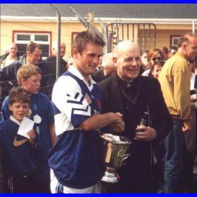 Alan Markham Under 21 Capt With The Cup Fr. Mc